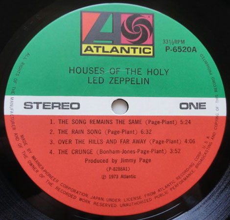 Led Zeppelin : Houses Of The Holy (LP, Album, Ltd, RE, Gat)