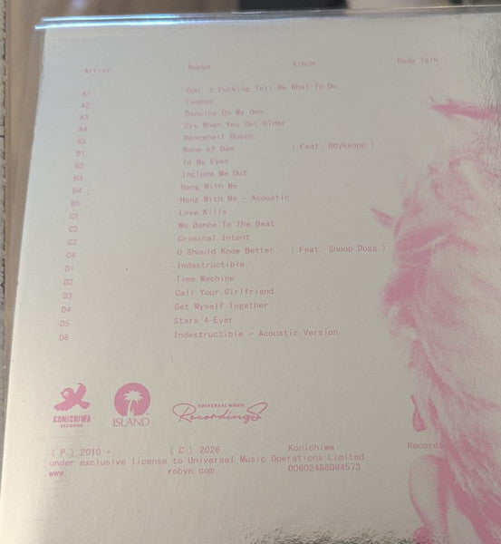 Robyn : Complete Body Talk (2xLP, Album, Comp, RE, Tra)