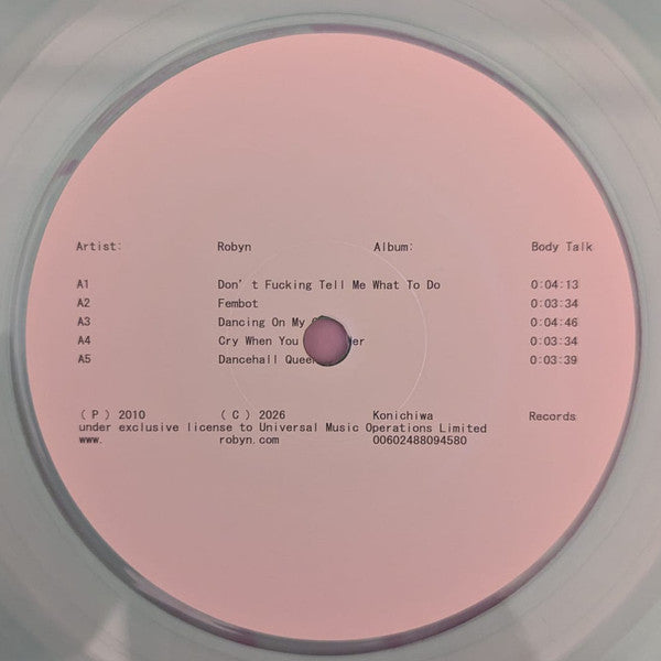 Robyn : Complete Body Talk (2xLP, Album, Comp, RE, Tra)