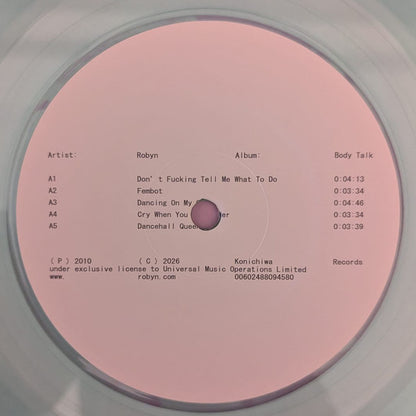 Robyn : Complete Body Talk (2xLP, Album, Comp, RE, Tra)