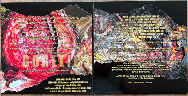 Disgorge (2) : Gorelics (2xLP, Comp, RE, RM, Gol)