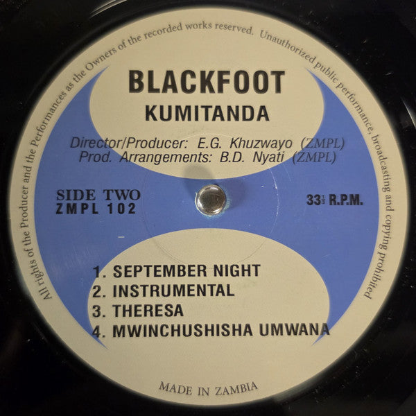 The Blackfoot* : Kumitanda (LP, Album)