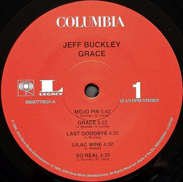 Jeff Buckley : Grace (LP, Album, RE, 140)