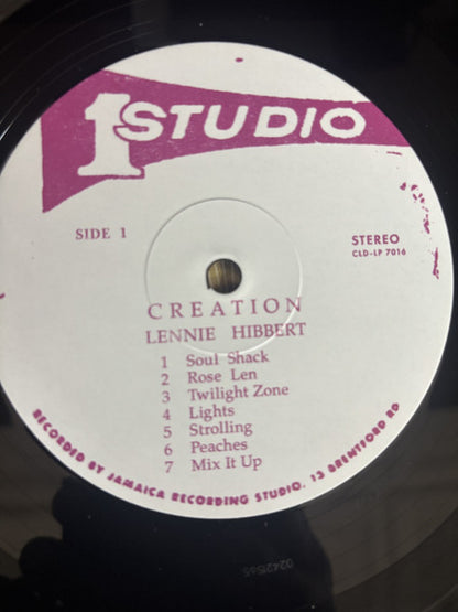 Lennie Hibbert : Creation (LP, RE, RM)