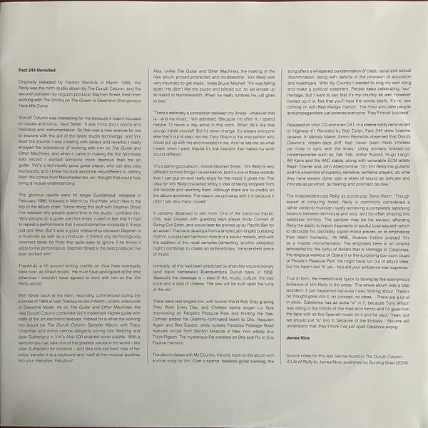 The Durutti Column : Vini Reilly (LP, Album, RE)