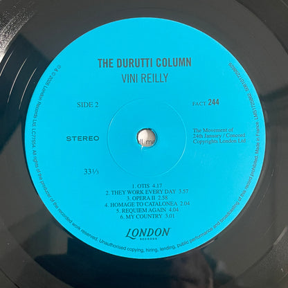 The Durutti Column : Vini Reilly (LP, Album, RE)