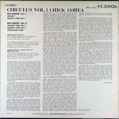 Chick Corea : Circulus Vol. 1 (LP, Album, Ltd)