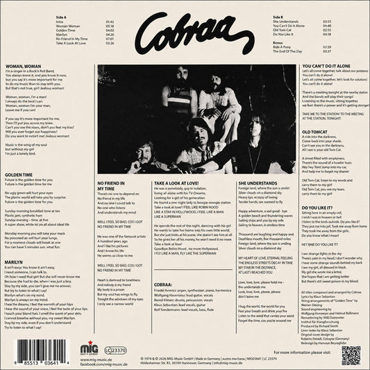 Cobraa : Cobraa (LP, Album, RE, Ran)