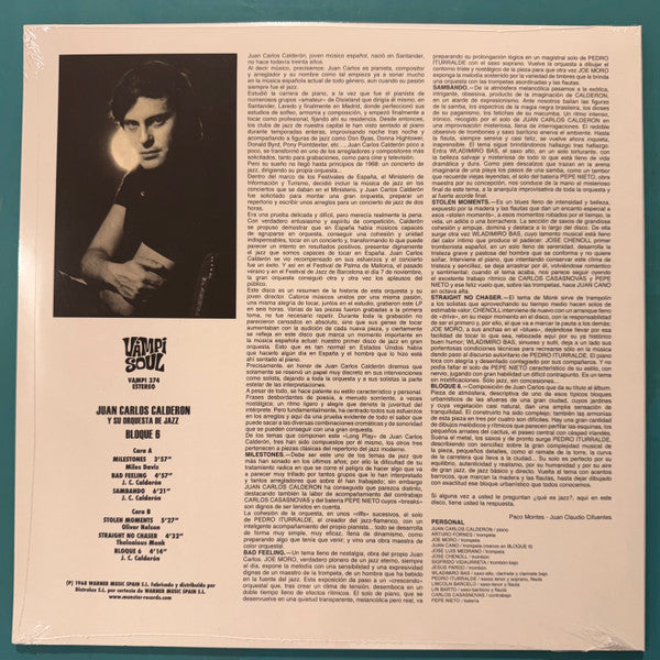 Juan Carlos Calderón : Bloque 6 (LP, Album, RE)