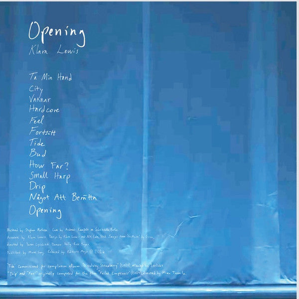 Klara Lewis : Opening (LP, Album)