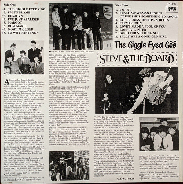 Steve & The Board* : The Giggle Eyed Goo (LP, Album, RE)