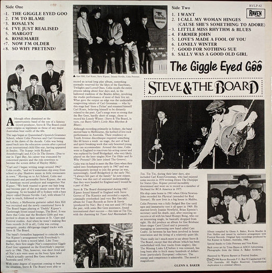 Steve & The Board* : The Giggle Eyed Goo (LP, Album, RE)