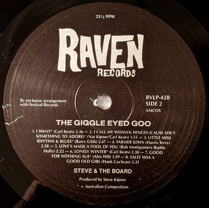 Steve & The Board* : The Giggle Eyed Goo (LP, Album, RE)