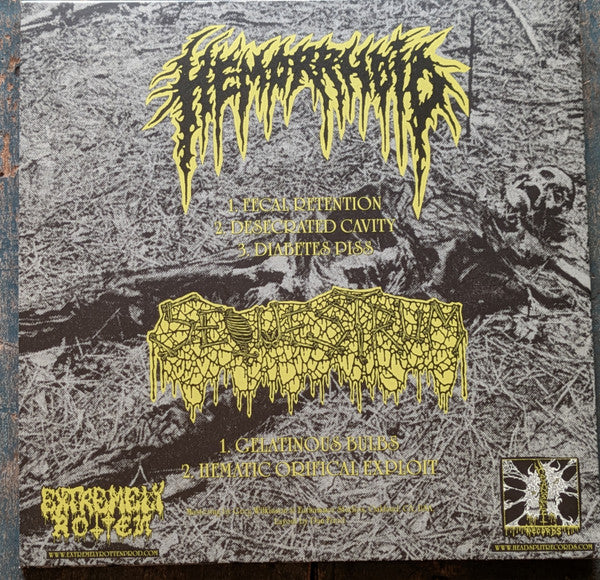 Hemorrhoid (2) / Sequestrum : Split (7", EP, Bla)