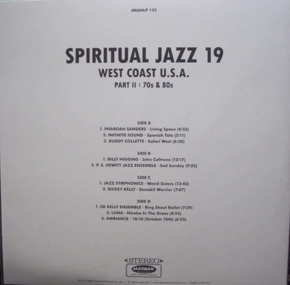 Various : Spiritual Jazz 19 – West Coast U.S.A. Part II : 70s & 80s (2xLP, Comp, 180)