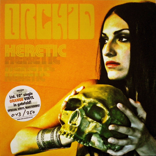 Orchid (6) : Heretic (10", Single, Ltd, Num, Ora)
