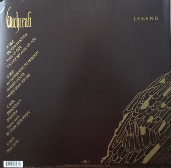 Witchcraft (6) : Legend (2xLP, Album, Ltd, Num, Pur)