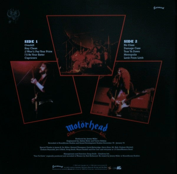 Motörhead : England (LP, Album, Gre + LP, Album, Blu + LP, Album, Gol +)