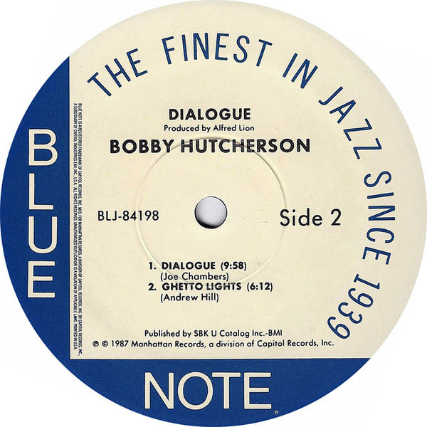 Bobby Hutcherson : Dialogue (LP, Album, RE, DMM)