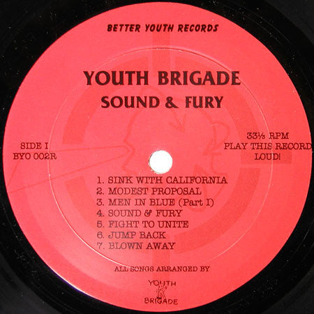 Youth Brigade : Sound & Fury (LP, Album)