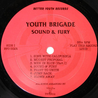 Youth Brigade : Sound & Fury (LP, Album)