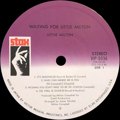Little Milton : Waiting For Little Milton (LP, Album, Ltd)