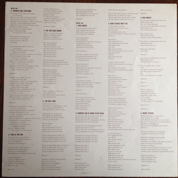 Thin Lizzy : Thunder And Lightning (LP, Album)