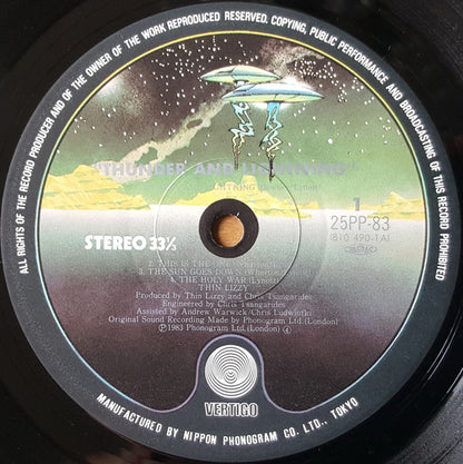 Thin Lizzy : Thunder And Lightning (LP, Album)