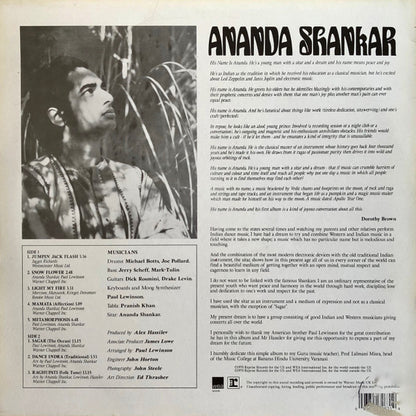 Ananda Shankar : Ananda Shankar (LP, Album, RE)