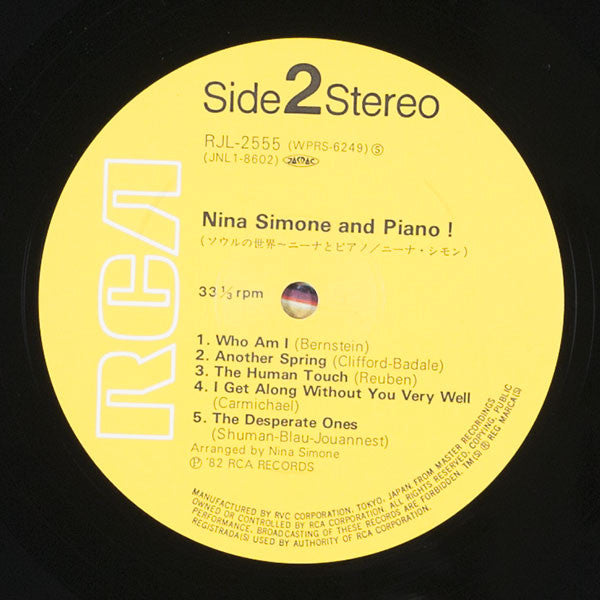Nina Simone : Nina Simone And Piano ! (LP, Album, RE)