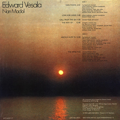 Edward Vesala : Nan Madol (LP, Album)