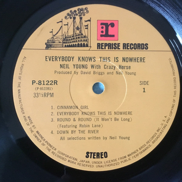 Neil Young With Crazy Horse : Everybody Knows This Is Nowhere (LP, Album, RE, Gat)