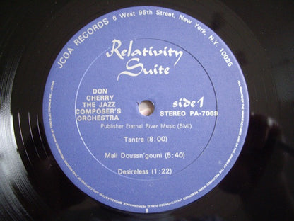Don Cherry & The Jazz Composer's Orchestra : Relativity Suite (LP, Album)