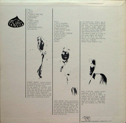 Cream (2) : Fresh Cream (LP, Album, RE)