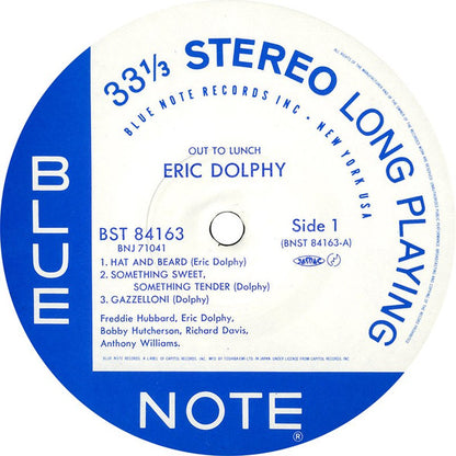 Eric Dolphy : Out To Lunch! (LP, Album, RE)