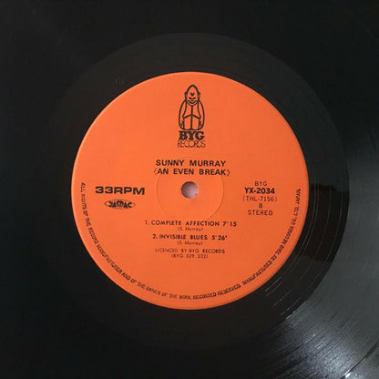 Sunny Murray : An Even Break (Never Give A Sucker) (LP, Album, RE)