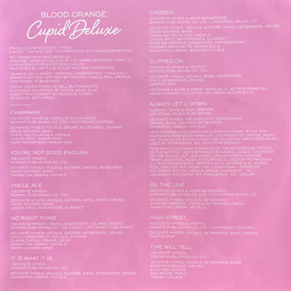 Blood Orange (2) : Cupid Deluxe (2xLP, Album)