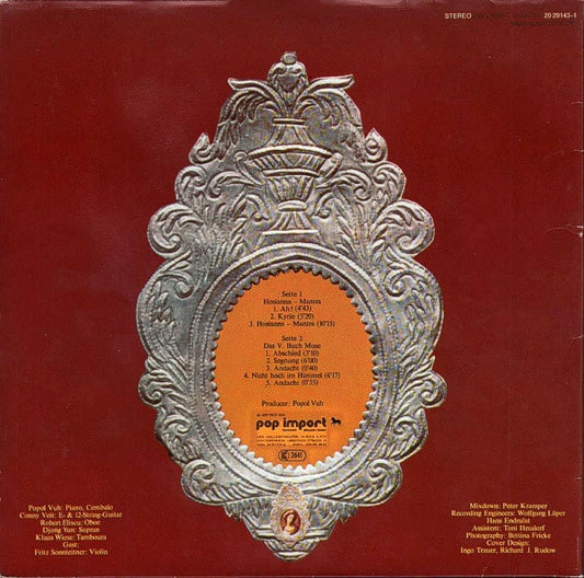 Popol Vuh : Hosianna Mantra (LP, Album, RE, Gat)