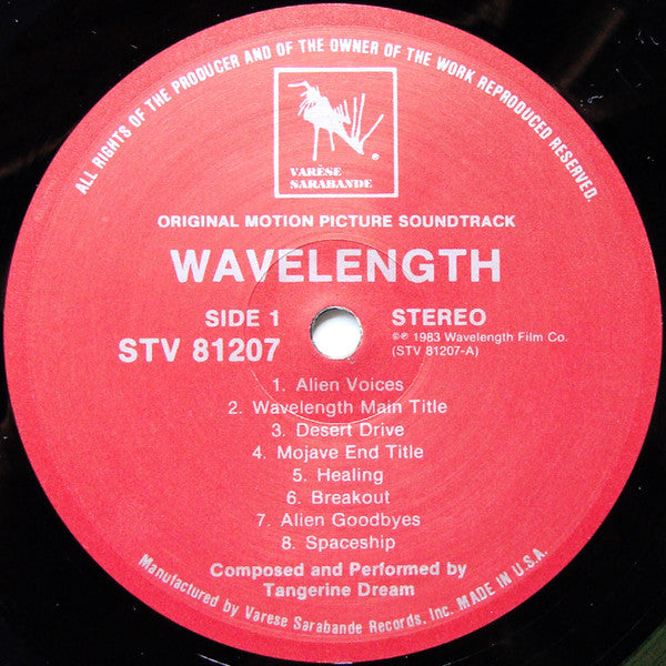 Tangerine Dream : Wavelength (Original Soundtrack) (LP, Album)