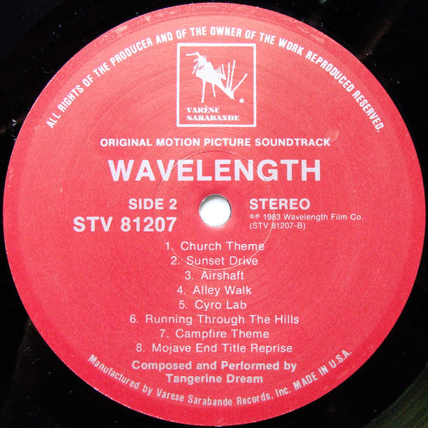 Tangerine Dream : Wavelength (Original Soundtrack) (LP, Album)