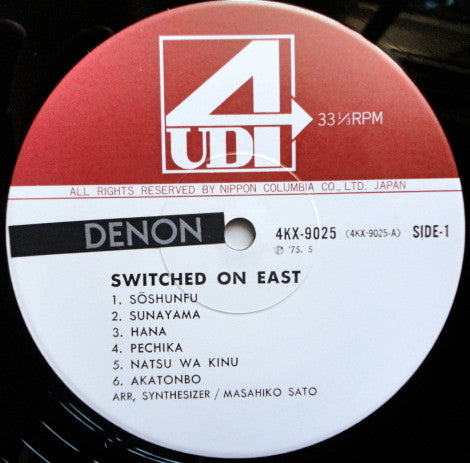 M. Sato* : Switched On East (LP, Album, Quad, RE, Exp)