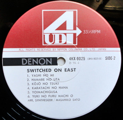 M. Sato* : Switched On East (LP, Album, Quad, RE, Exp)