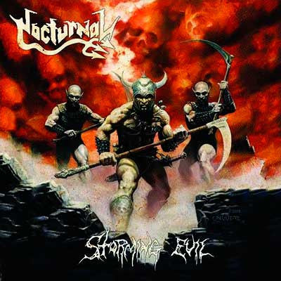 Nocturnal (11) : Storming Evil (LP, Album)