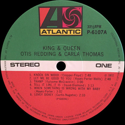 Otis Redding & Carla Thomas : King & Queen (LP, Album)