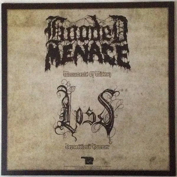Hooded Menace vs Loss (2) : A View From The Rope (12", EP, Ltd, Bro)