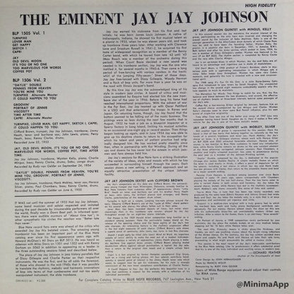Jay Jay Johnson* : The Eminent Jay Jay Johnson Volume 1 (LP, Comp, Mono, RE)