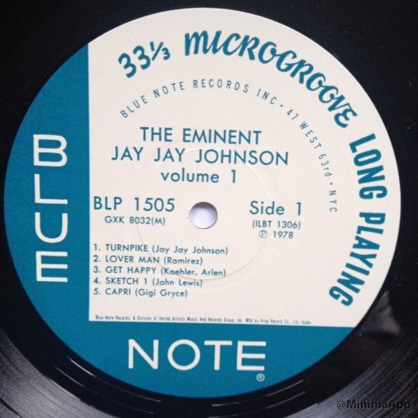Jay Jay Johnson* : The Eminent Jay Jay Johnson Volume 1 (LP, Comp, Mono, RE)