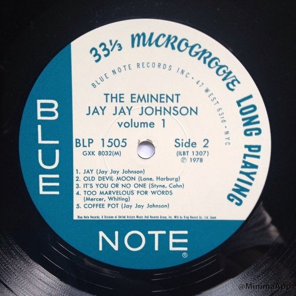 Jay Jay Johnson* : The Eminent Jay Jay Johnson Volume 1 (LP, Comp, Mono, RE)