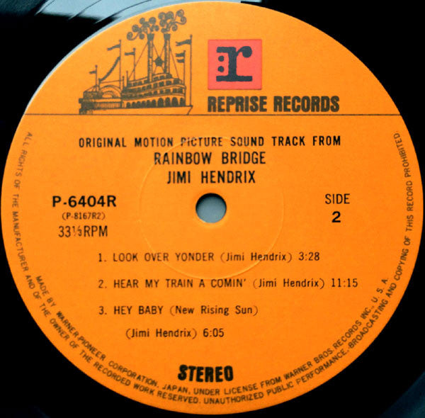 Jimi Hendrix : Rainbow Bridge - Original Motion Picture Sound Track (LP, Album, RE, Gat)