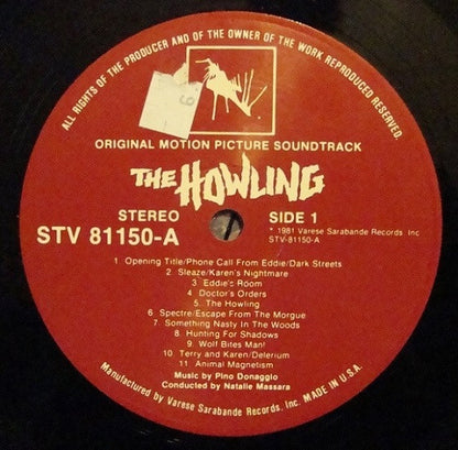 Pino Donaggio : The Howling (Original Motion Picture Soundtrack) (LP, Album)